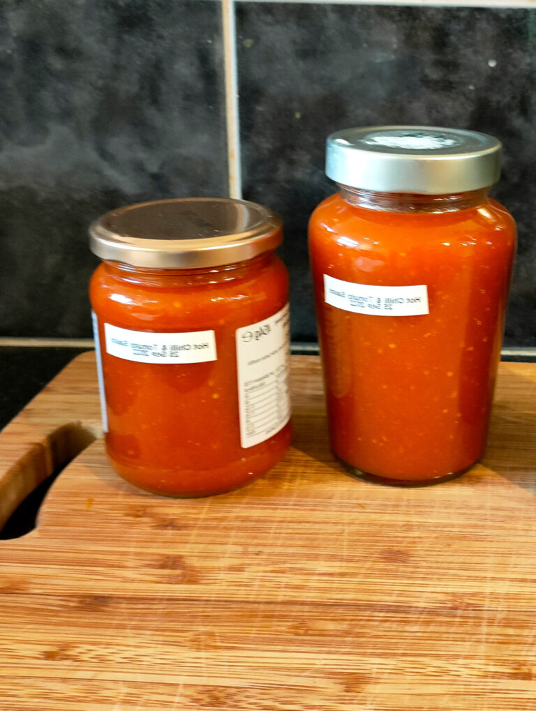hot chili and tomato sauce